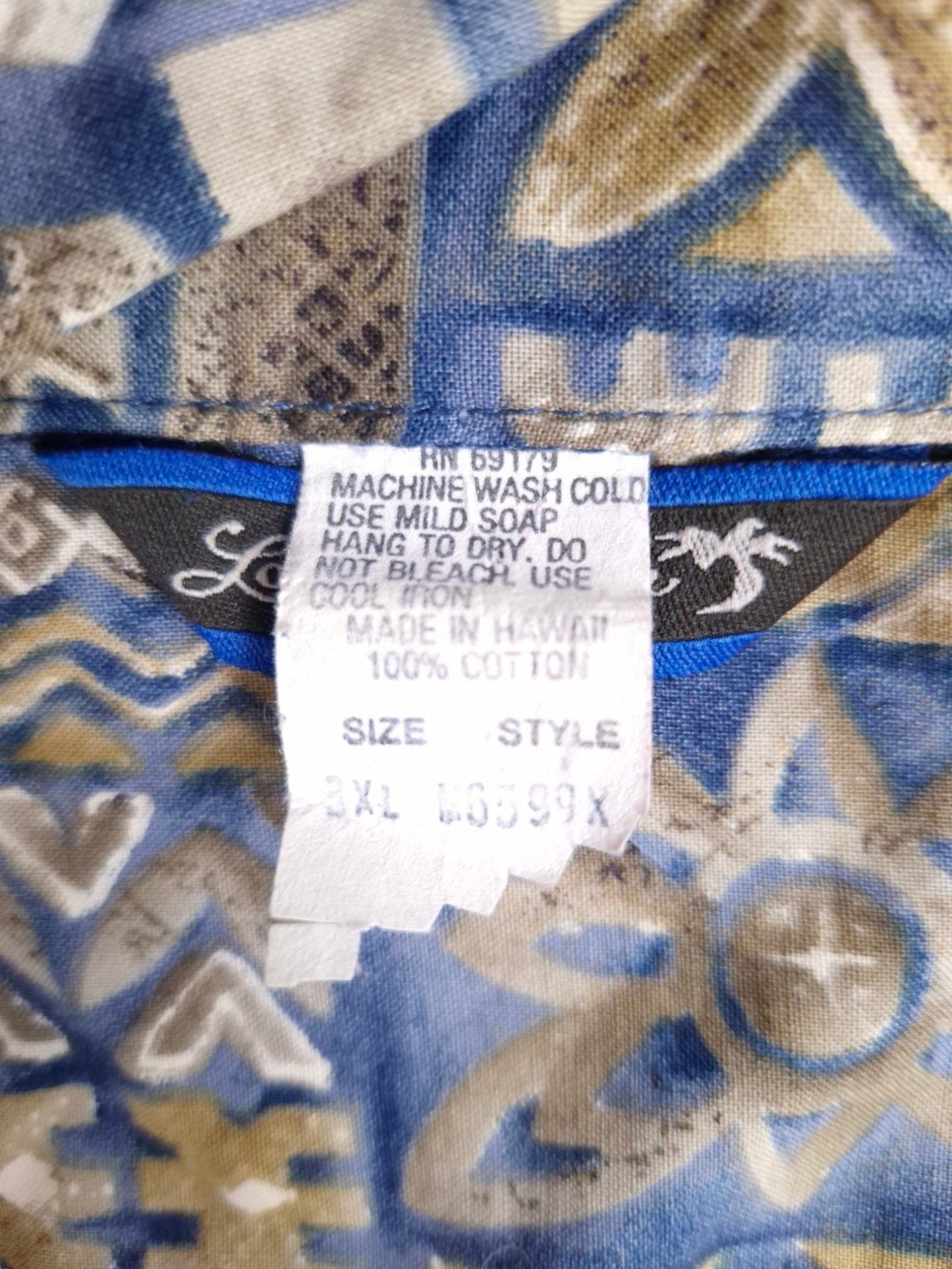Local Motion Men's Hawaiian Shirt Size 3XL, 100% Cotton, Hawaii Shirt, Aloha Shirt, Made in Hawaii