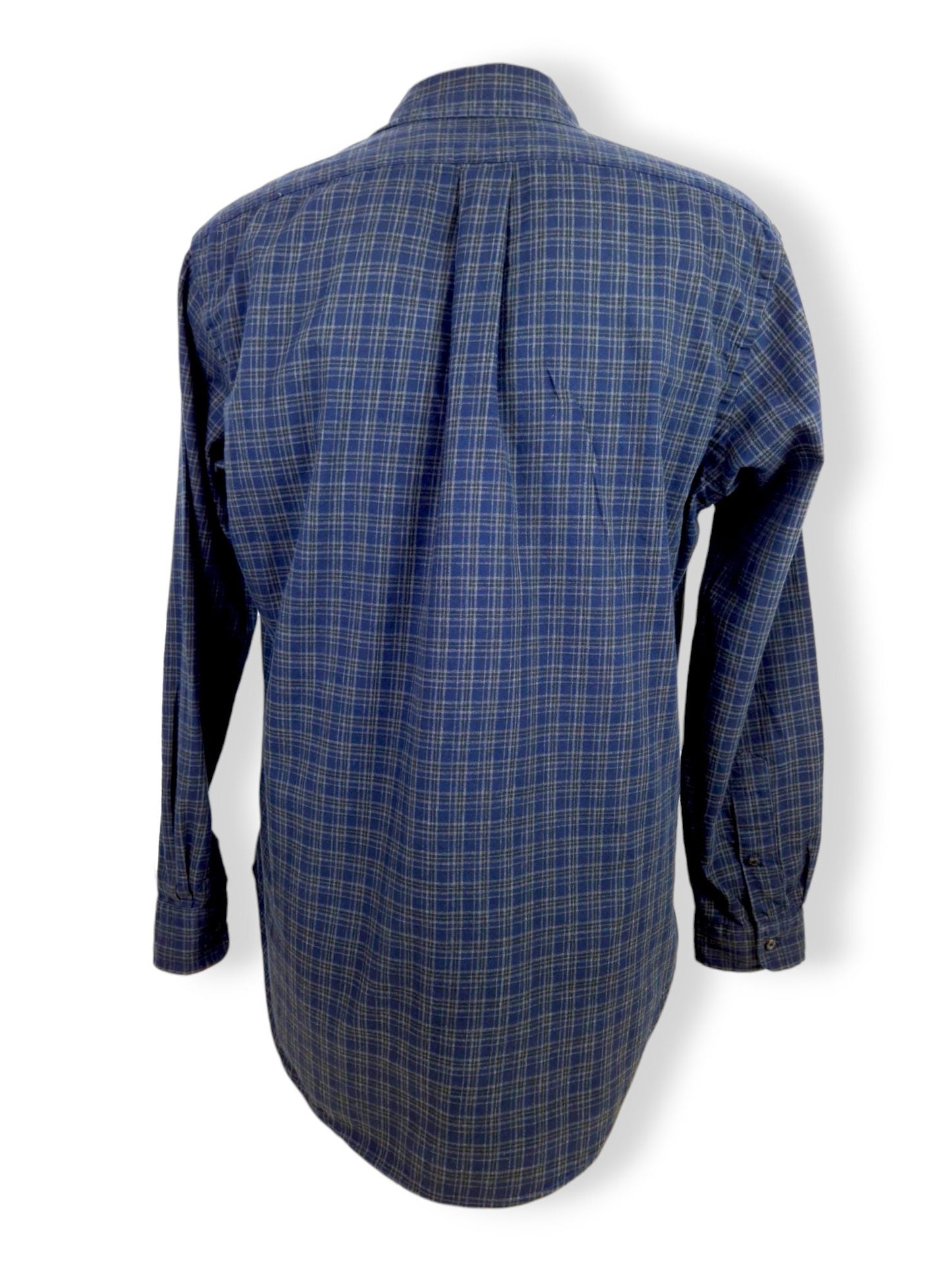 Ralph Lauren blue and green plaid shirt, size L, excellent condition, Ralph Lauren shirt blue