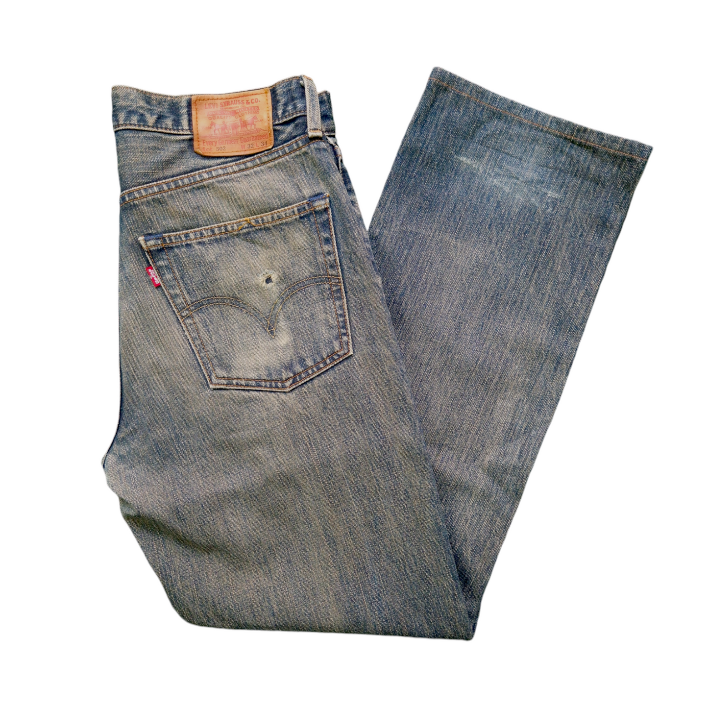 Jean Levi’s 502 vintage W32 L34 – Fabriqué au Japon – Début 2000s – Coupe droite