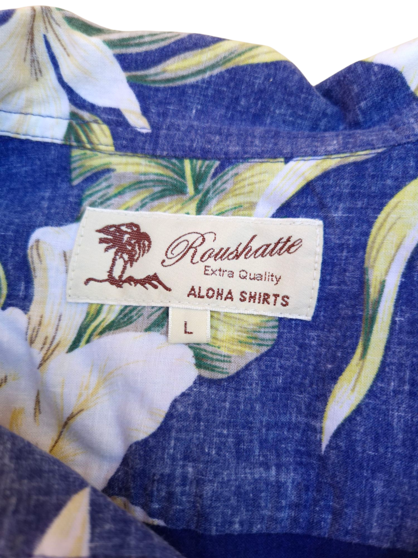 Chemise hawaïenne Roushatte Aloha – Taille L, 100% coton