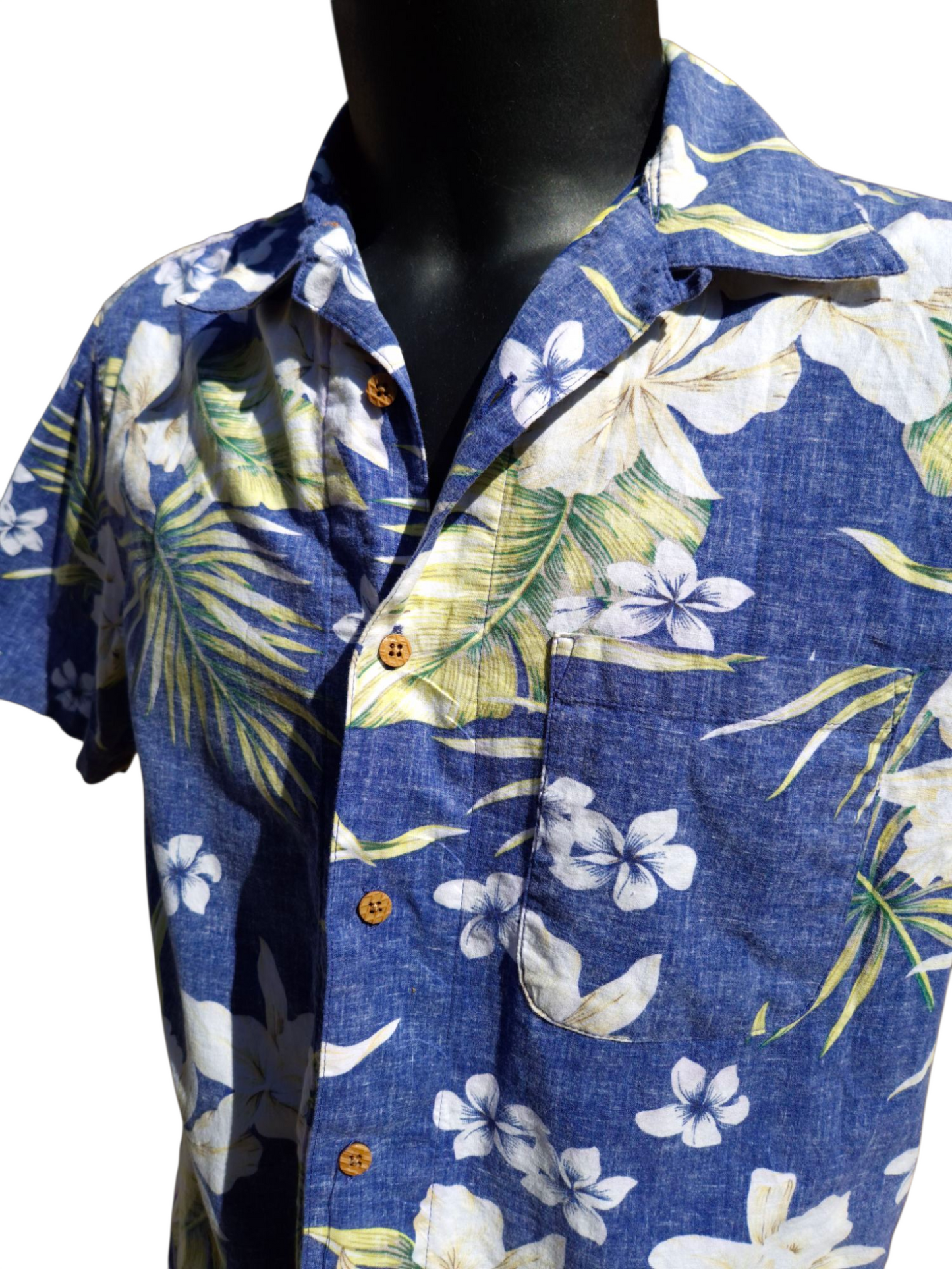 Chemise hawaïenne Roushatte Aloha – Taille L, 100% coton