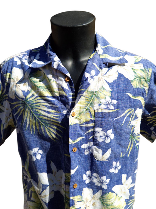 Chemise hawaïenne Roushatte Aloha – Taille L, 100% coton