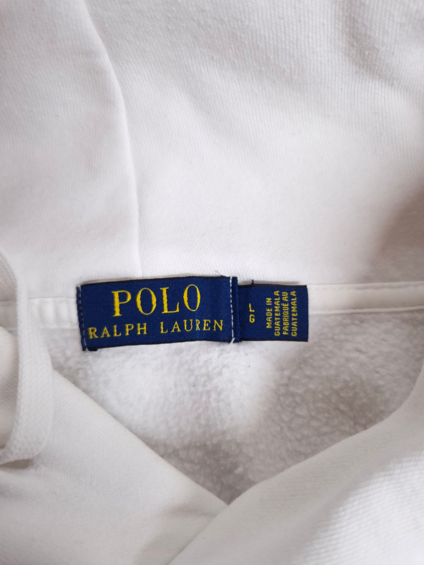 Sweat vintage Ralph Lauren Polo Bear blanc – Taille L
