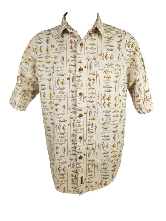 Vintage Woolrich Peach Pattern Shirt – Size L