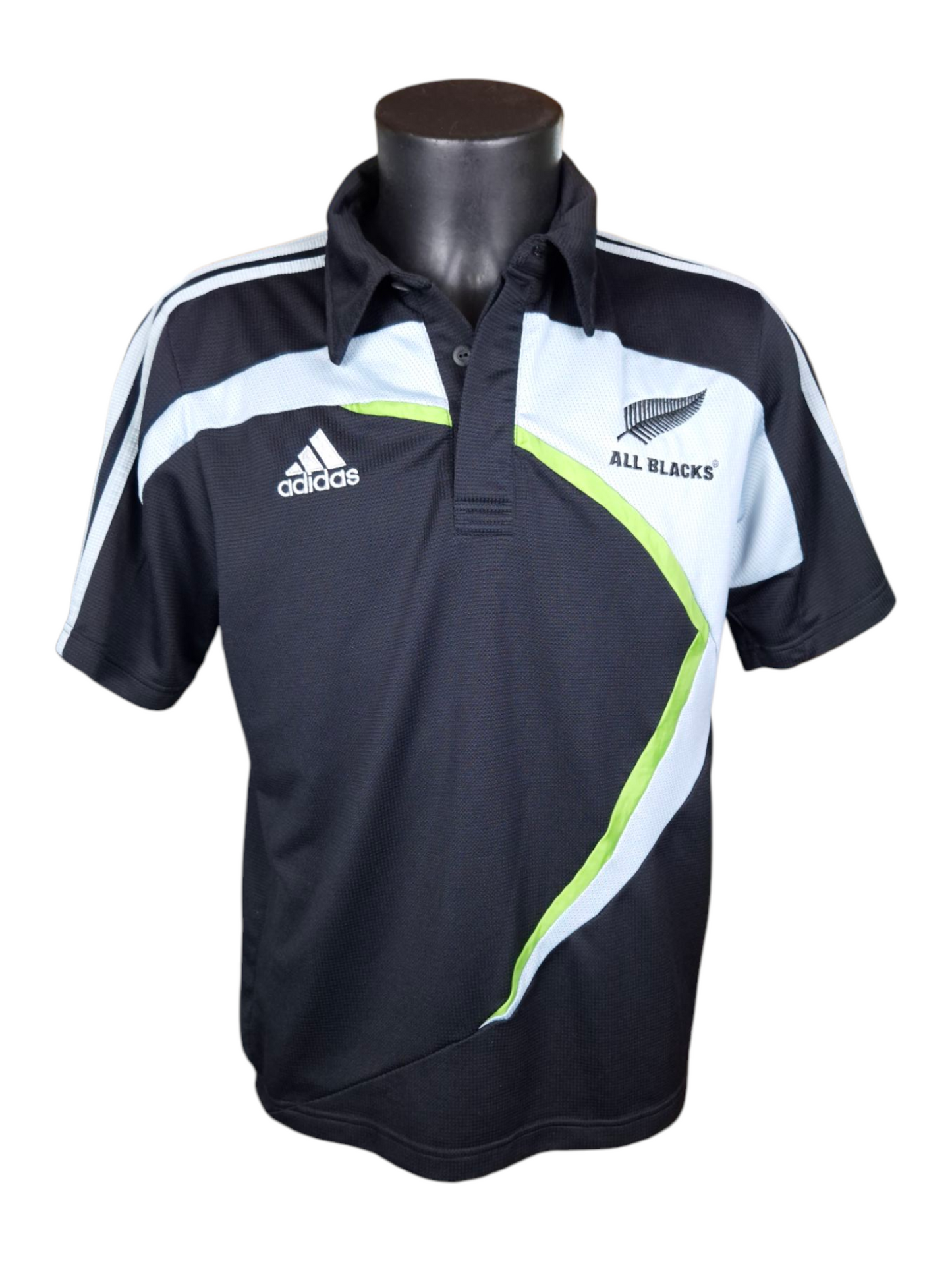 Polo vintage Adidas "All Blacks" – Édition vintage 2009 (Taille S)